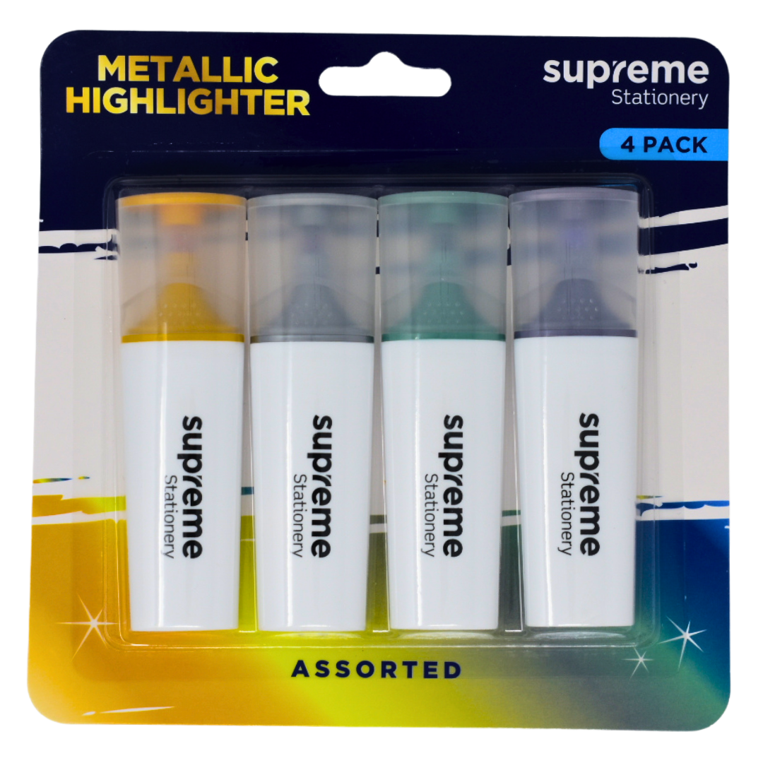 HIGHLIGHTER METALIC 4 PACK (HL-6676)